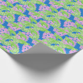 Farbenfrohe tropische Schildkrötenmuster Geschenkpapier (Ecke)