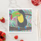 Farbenfrohe tropische Toucan Paper Napkins Serviette (Beispiel)