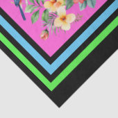 Farbenfrohe tropische Vögel Tile Muster Decoupage Seidenpapier (Ausschnitt)