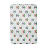 Farbenfrohe Tulip Bath Mat Badematte (Vorderseite Vertikal)