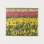 Farbenfrohe Tulip Blooms floral Wandteppich (Vorderseite (Horizontal))