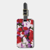 Farbenfrohe Tulip Blume Gepäckstück Gepäckanhänger (Vorderseite vertikal)