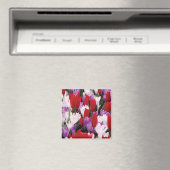 Farbenfrohe Tulip Blume Magnet (In Situ (Geschirrspüler))