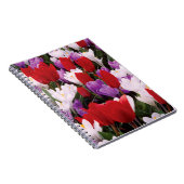 Farbenfrohe Tulip-Blume SpiralNotebook Notizblock (Rechte Seite)