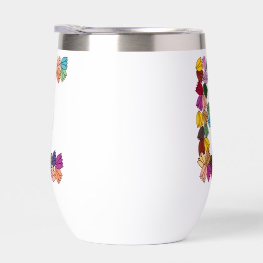 Farbenfrohe Tulip Buchstaben "E" (Rechts)