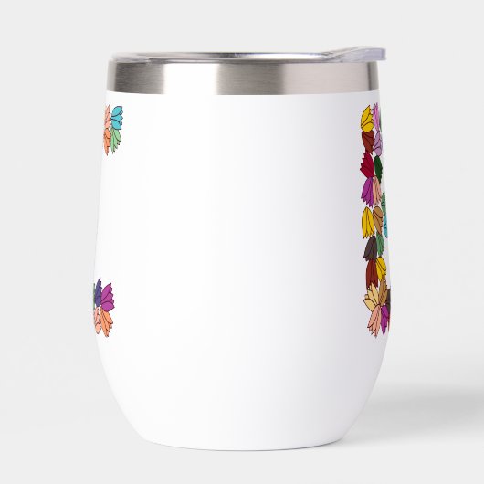 Farbenfrohe Tulip Buchstaben "E" (Links)