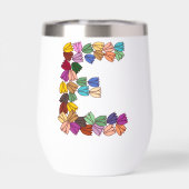 Farbenfrohe Tulip Buchstaben "E" (Rückseite)