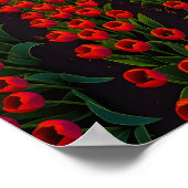 Farbenfrohe Tulip Fields Poster (Ecke)
