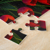 Farbenfrohe Tulip Fields Puzzle (Seite)