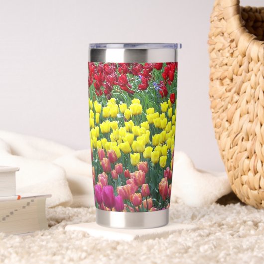 Farbenfrohe Tulip Garden Thermobecher (Wohnzimmer)