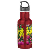 Farbenfrohe Tulip Garden Trinkflasche (Rückseite)