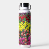 Farbenfrohe Tulip Garden Trinkflasche (Rückseite)