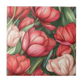 Farbenfrohe Tulip Keramik Fliesen für die Wände de (Vorderseite)