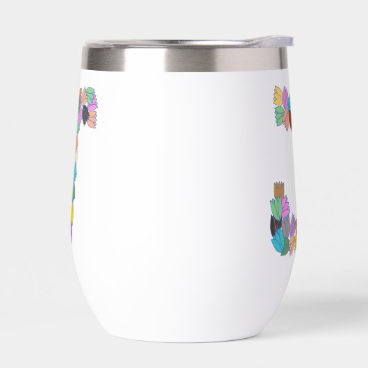 Farbenfrohe Tulip Lettered "J" (Links)