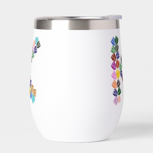 Farbenfrohe Tulip Lettered "K" (Links)