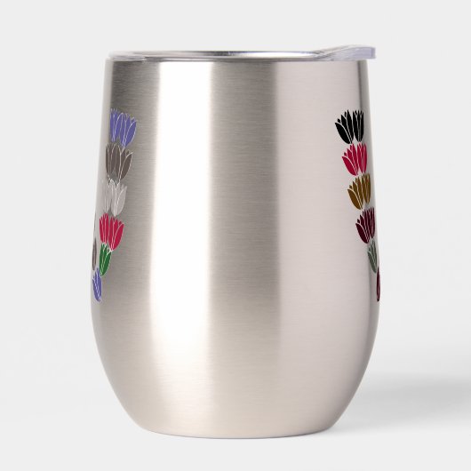 Farbenfrohe Tulip Lettered "W" (Links)