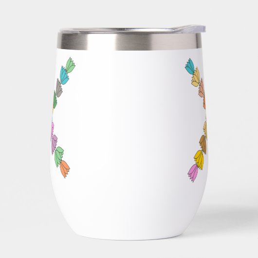 Farbenfrohe Tulip Lettered "X" (Links)