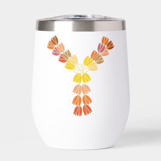 Farbenfrohe Tulip Lettered "Y" (Vorderseite)