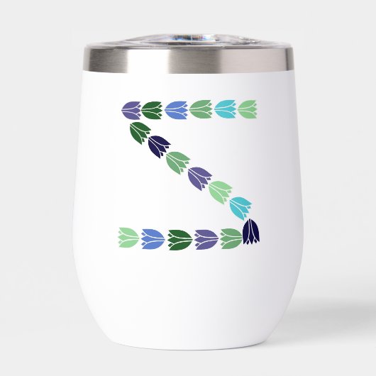 Farbenfrohe Tulip Lettered "Z" (Vorderseite)