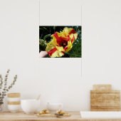 Farbenfrohe Tulip Macro Print Poster (Küche)