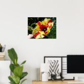 Farbenfrohe Tulip Macro Print Poster (Heimbüro)