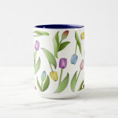 Farbenfrohe Tulip Muster Tasse (Zentrum)