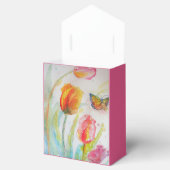 Farbenfrohe Tulip Wasserfarbe Party Take Gefallen  Geschenkschachtel (Geöffnet)
