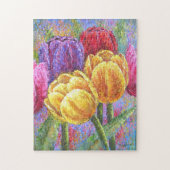 Farbenfrohe Tulips Blumenladen Blume Puzzle (Vertikal)