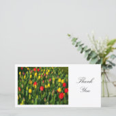 Farbenfrohe Tulips - Danke (Stehend Vorderseite)