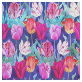 Farbenfrohe Tulips Muster Stoff (Muster)