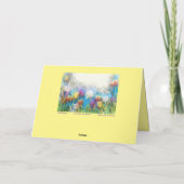 Farbenfrohe Tulips Muttertagskarte Karte (Rückseite)