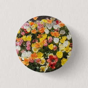 Farbenfrohe Tulissen Button