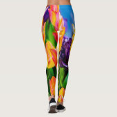 Farbenfrohe Tulissen Leggings (Rückseite)