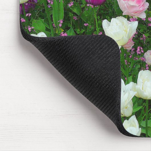 Farbenfrohe Tulissen Mousepad (Ecke)