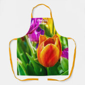 Farbenfrohe Tulissen Schürze (Vorderseite)
