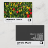 Farbenfrohe Tulissen Visitenkarte (Vorne/Hinten)
