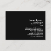 Farbenfrohe Tulissen Visitenkarte (Rückseite)