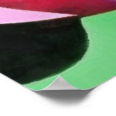 Farbenfrohe Tulpen Abstrakte Kunst Poster (Ecke)