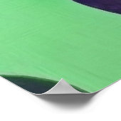 Farbenfrohe Tulpen Abstrakte Kunst Poster (Ecke)