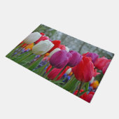 Farbenfrohe Tulpen Schönheit   Fußmatte (Schrägansicht)