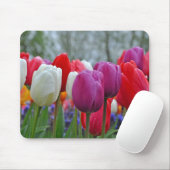 Farbenfrohe Tulpen Schönheit Mousepad (Mit Mouse)