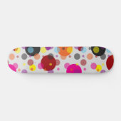 Farbenfrohe Tupfen Skateboard (Horizontal)
