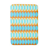 Farbenfrohe türkisblaue gelbe Farbe Badematte (Vorderseite Vertikal)