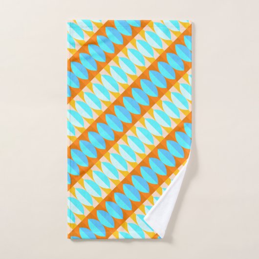 Farbenfrohe türkisblaue gelbe Farbe Badhandtuch Set (Handtuch)