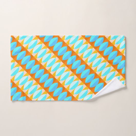 Farbenfrohe türkisblaue gelbe Farbe Badhandtuch Set (Handtuch)