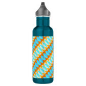 Farbenfrohe türkisblaue gelbe Farbe Edelstahlflasche (Rechts)