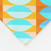 Farbenfrohe türkisblaue gelbe Farbe Fleecedecke (Ecke)