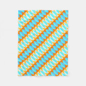 Farbenfrohe türkisblaue gelbe Farbe Fleecedecke (Vorderseite)