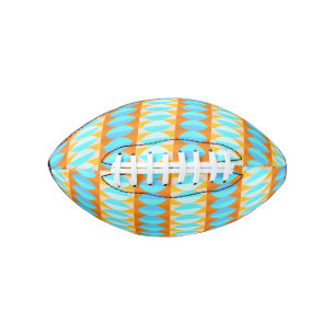Farbenfrohe türkisblaue gelbe Farbe Football