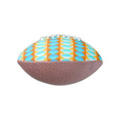 Farbenfrohe türkisblaue gelbe Farbe Football (Gedreht 90)